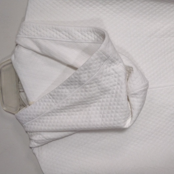 Nwt Eileen Fisher white hooded long jacket size large - Picture 8 of 14